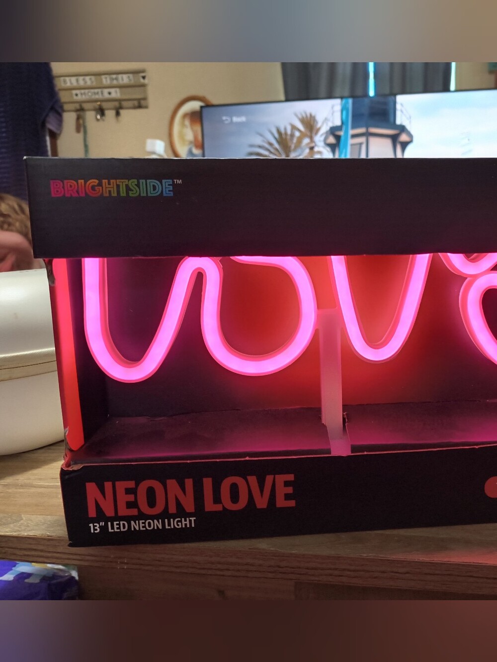 Neon Love LED Sign - Pink LED Accent Light